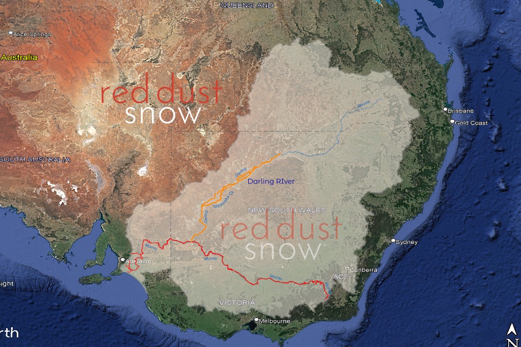 A map showing the Moonie River, a Darling River tributary - part of the Murray Darling Basin, Australia